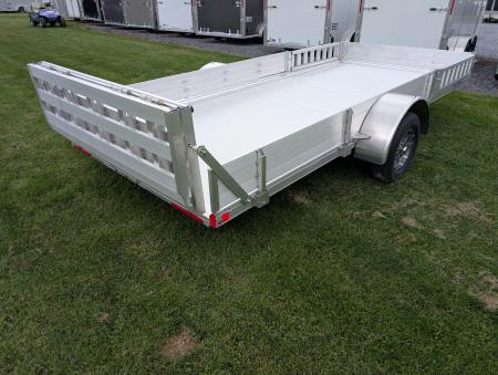 New 2027 Mission MU 80X14 AR 2.0 ATV Trailer 15 FOOT ATV, 2990 LB. GVW, BIFOLD REAR GATE, SIDE RAMPS, ALUMINUM WHEELS, NEW