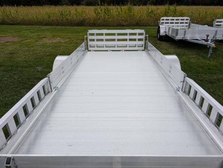 New 2027 Mission MU 80X14 AR 2.0 ATV Trailer 15 FOOT ATV, 2990 LB. GVW, BIFOLD REAR GATE, SIDE RAMPS, ALUMINUM WHEELS, NEW