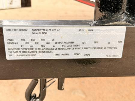 New 2027 Diamond T 5-10 Ramp Gate Utility 3K GVWR