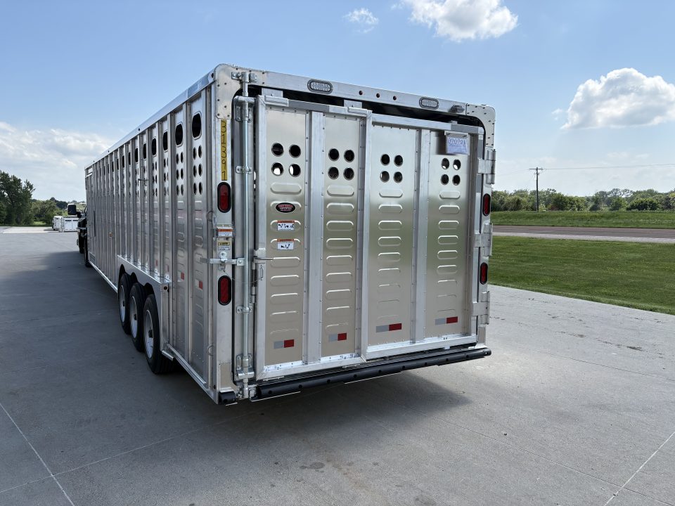 New 2027 Merritt 8x32ft Cattle Baron Livestock Trailer Triple axle