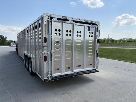 New 2027 Merritt 8x32ft Cattle Baron Livestock Trailer Triple axle