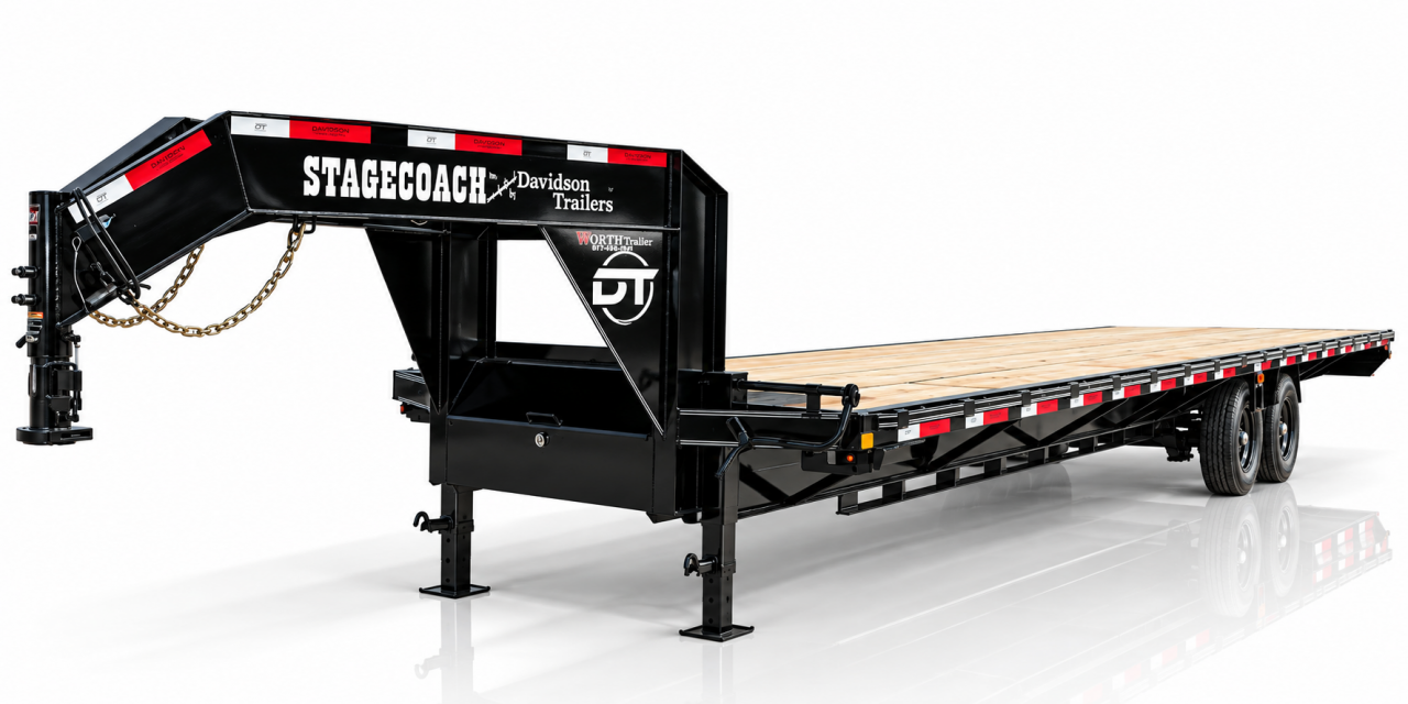 New 2027 Stagecoach 36X102 Gooseneck Flatbed