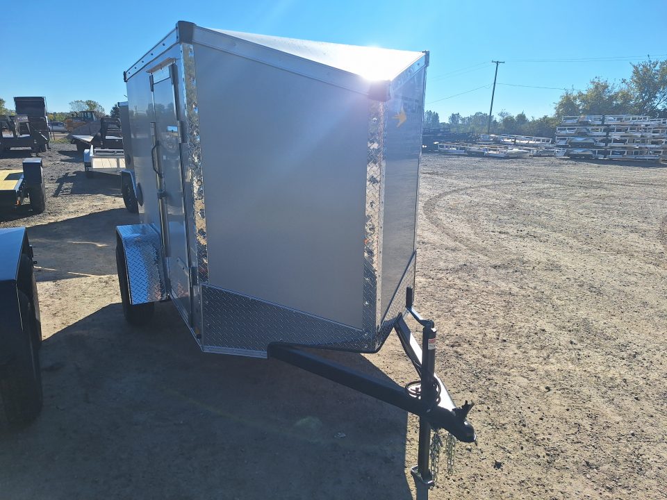 New 5x8 Cargo / Enclosed Trailer W/ Ramp Door and Side Door