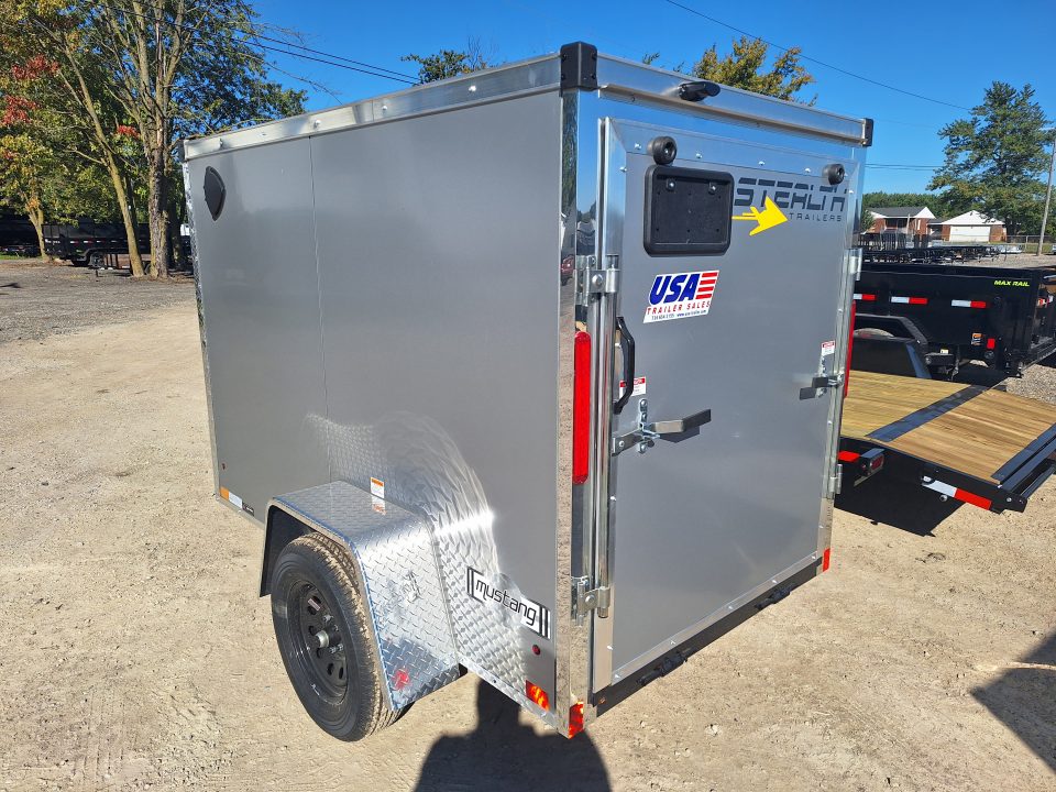 New 5x8 Cargo / Enclosed Trailer W/ Ramp Door and Side Door