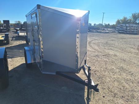 New 5x8 Cargo / Enclosed Trailer W/ Ramp Door and Side Door