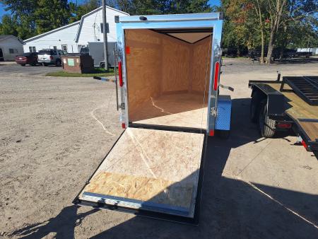 New 5x8 Cargo / Enclosed Trailer W/ Ramp Door and Side Door