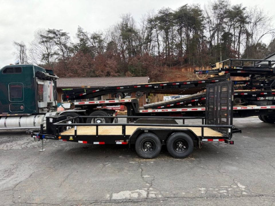 New Load Trail Utility 83x16 10K 5' HD Split Gate & Tool Box