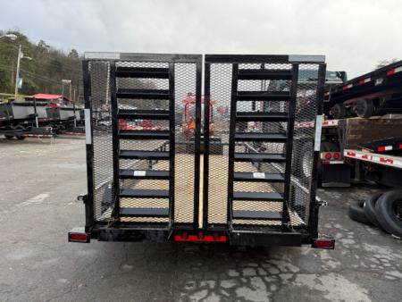 New Load Trail Utility 83x16 10K 5' HD Split Gate & Tool Box