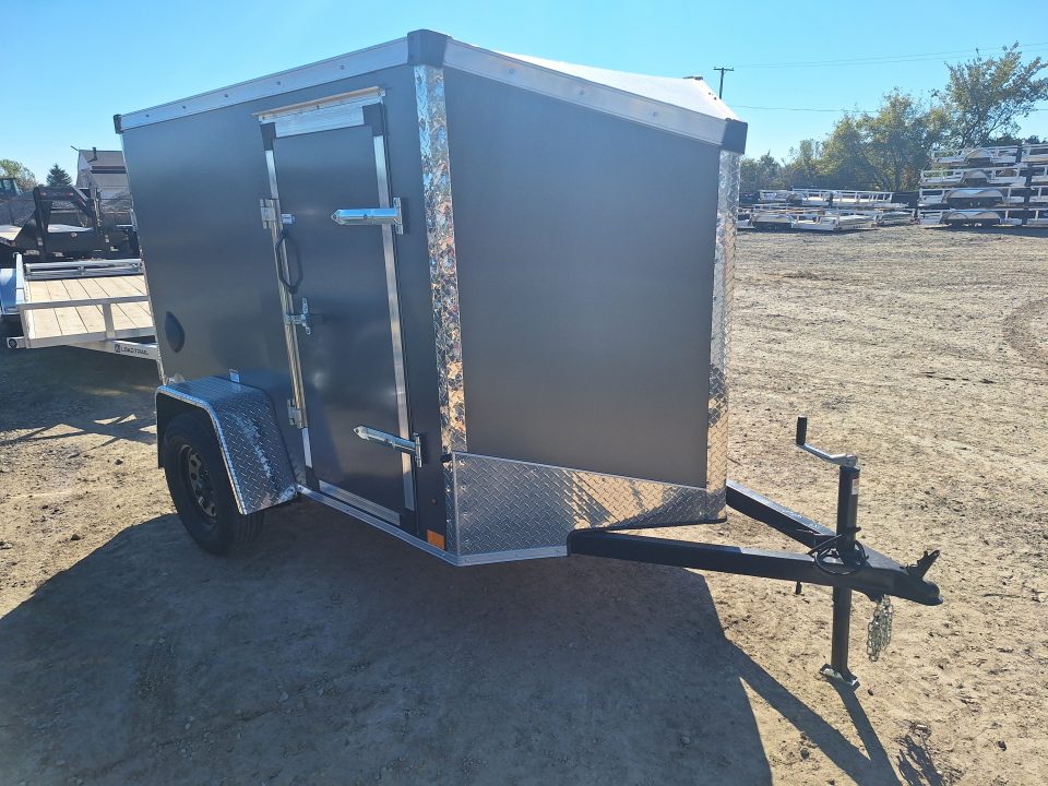 New 5x8 Cargo / Enclosed Trailer W/ Ramp Door and Side Door