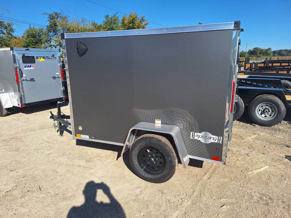 New 5x8 Cargo / Enclosed Trailer W/ Ramp Door and Side Door