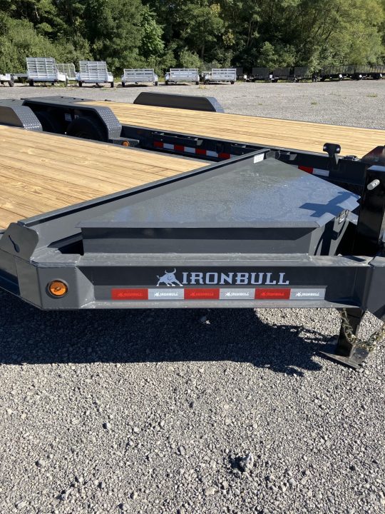 New 2027 Iron Bull 83x22 14000 GVWR 3' Dovetail w/Rampage Ramps Equipment Trailer