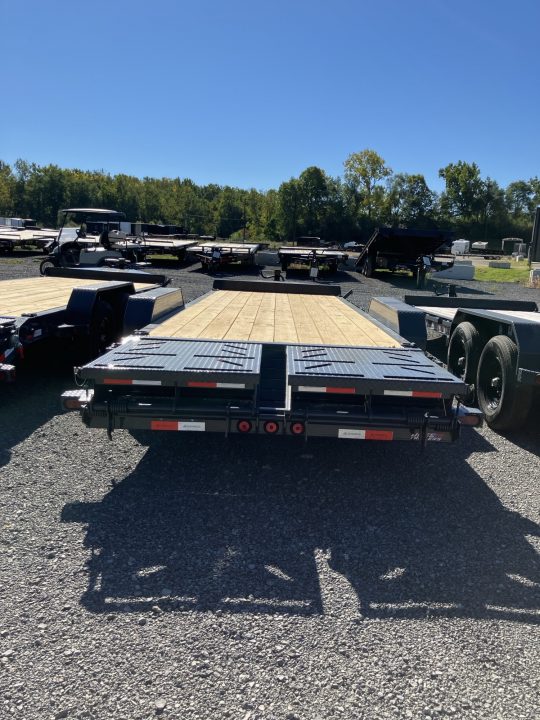 New 2027 Iron Bull 83x22 14000 GVWR 3' Dovetail w/Rampage Ramps Equipment Trailer