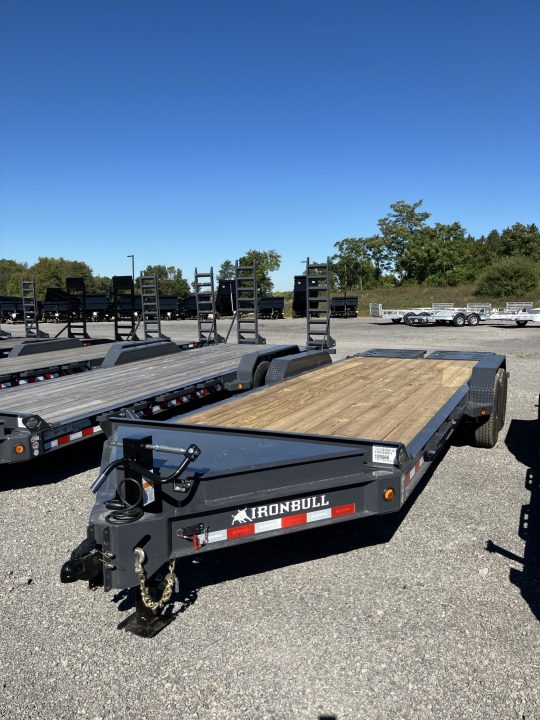 New 2027 Iron Bull 83x22 14000 GVWR 3' Dovetail w/Rampage Ramps Equipment Trailer