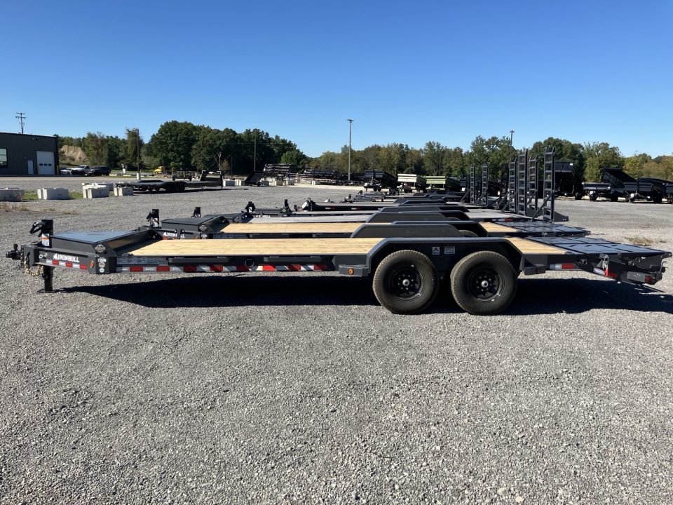 New 2027 Iron Bull 83x22 14000 GVWR 3' Dovetail w/Rampage Ramps Equipment Trailer