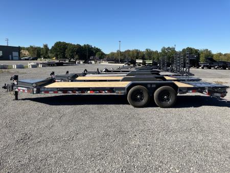 New 2027 Iron Bull 83x22 14000 GVWR 3' Dovetail w/Rampage Ramps Equipment Trailer