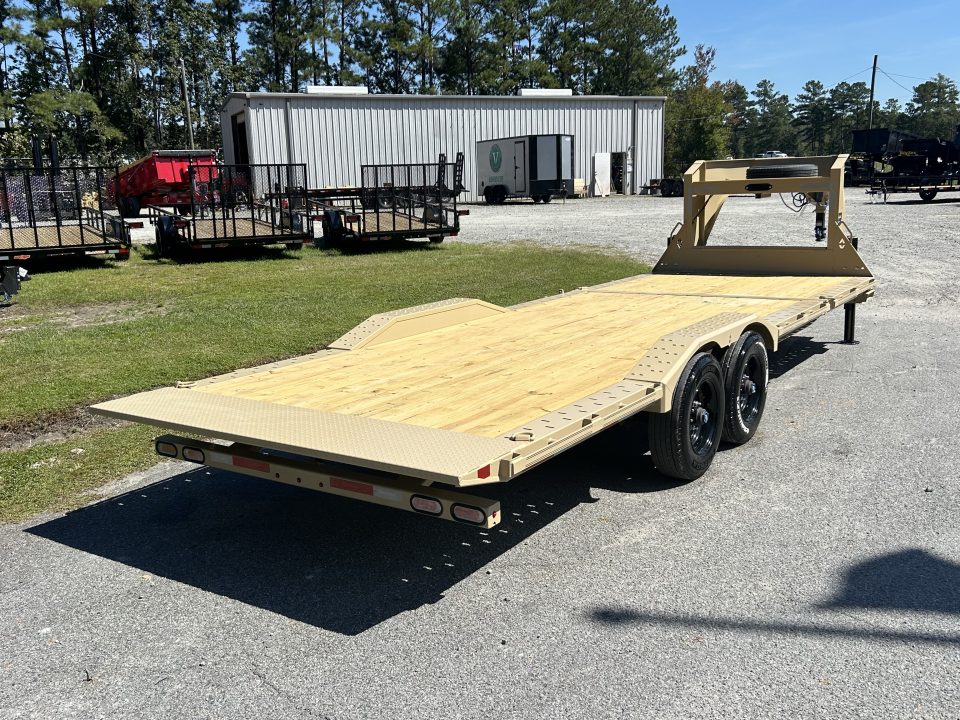 New 2027 Diamond C HXD210 Tilt Trailer, 7x24 ( 18ftTilt + 6ft Stationary ) Power Up & Down, Hydraulic Jacks, #17,250 lbs Payload, Drive Over Fenders