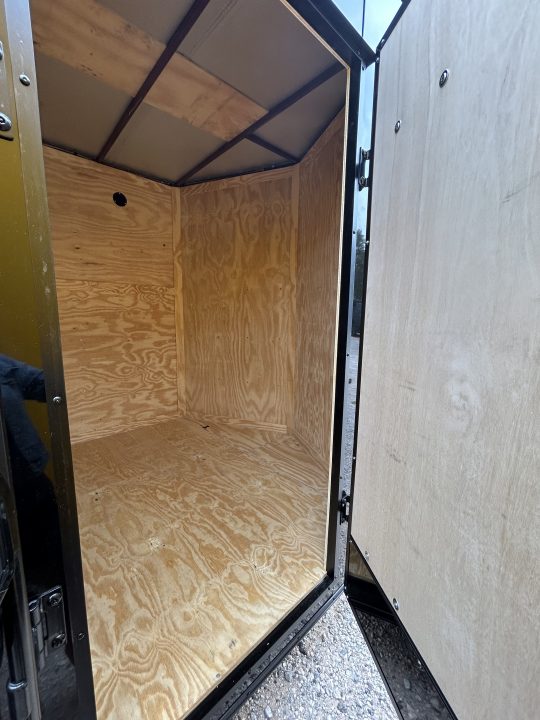 New 2026 Family Trailer 7x14 Tandem Axles Cargo / Enclosed Trailer- Screwless Exterior- Blackout Pkg- Rear Spoiler