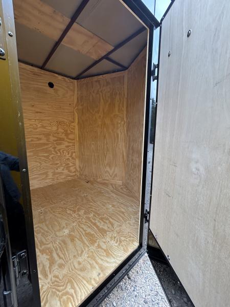 New 2026 Family Trailer 7x14 Tandem Axles Cargo / Enclosed Trailer- Screwless Exterior- Blackout Pkg- Rear Spoiler