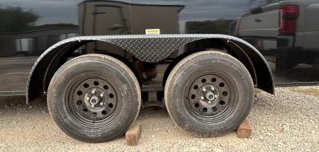 New 2026 Family Trailer 7x14 Tandem Axles Cargo / Enclosed Trailer- Screwless Exterior- Blackout Pkg- Rear Spoiler