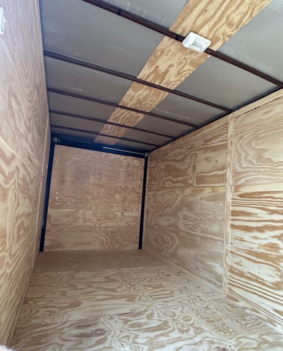 New 2026 Family Trailer 7x16 Tandem Axles Cargo / Enclosed Trailer- Screwless Exterior- Blackout Pkg- Rear Spoiler