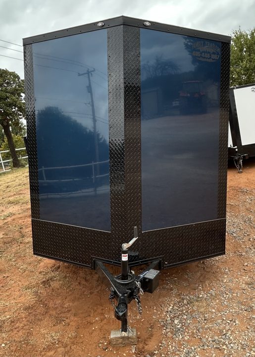New 2026 Family Trailer 7x16 Tandem Axles Cargo / Enclosed Trailer- Screwless Exterior- Blackout Pkg- Rear Spoiler