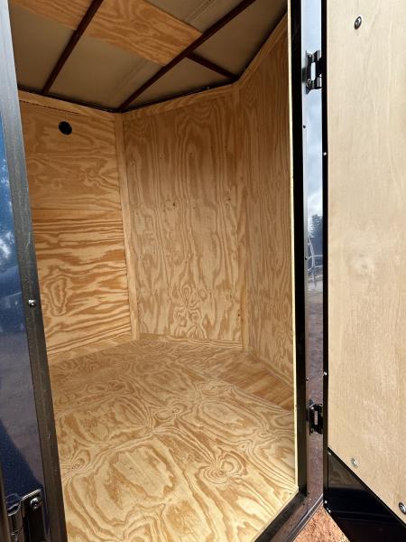 New 2026 Family Trailer 7x16 Tandem Axles Cargo / Enclosed Trailer- Screwless Exterior- Blackout Pkg- Rear Spoiler
