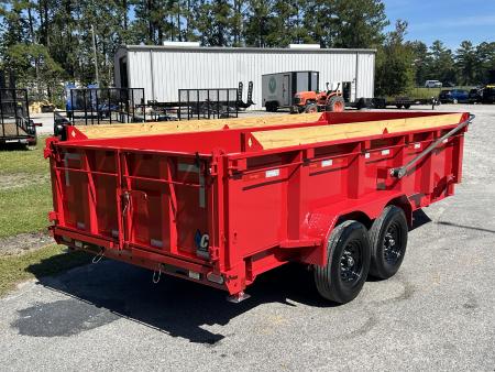 New 2027 Diamond C LPT207 Dump Trailer, 7x16, 32" Sides, 14-ply Tires, 5-Stage Telescopic, I-Beam Crossmembers 12" O/C
