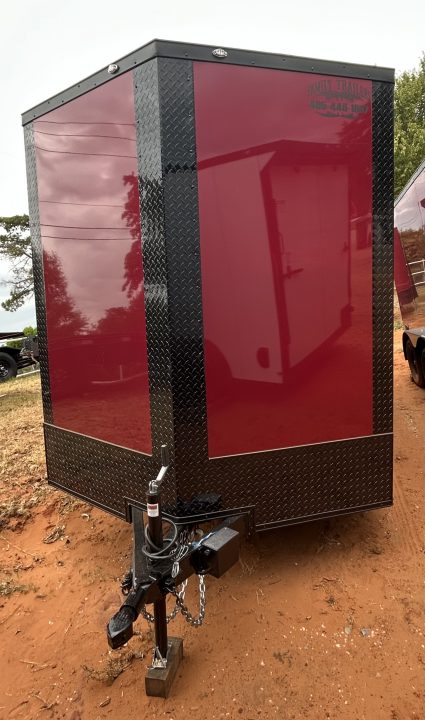 New 2026 Family Trailer 7x16 Tandem Axles Cargo / Enclosed Trailer - Screwless Exterior- Blackout Pkg- Rear Spoiler