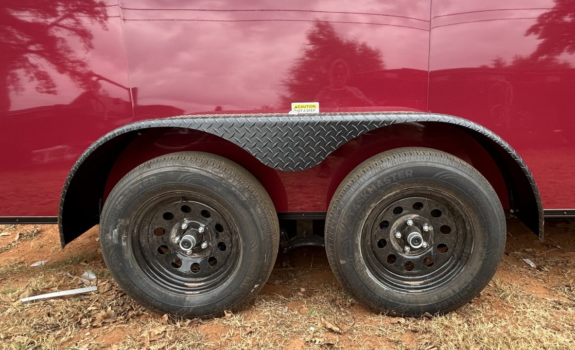 New 2026 Family Trailer 7x16 Tandem Axles Cargo / Enclosed Trailer - Screwless Exterior- Blackout Pkg- Rear Spoiler