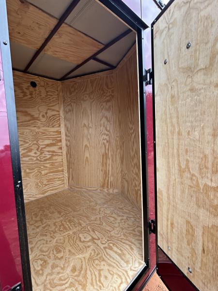 New 2026 Family Trailer 7x16 Tandem Axles Cargo / Enclosed Trailer - Screwless Exterior- Blackout Pkg- Rear Spoiler
