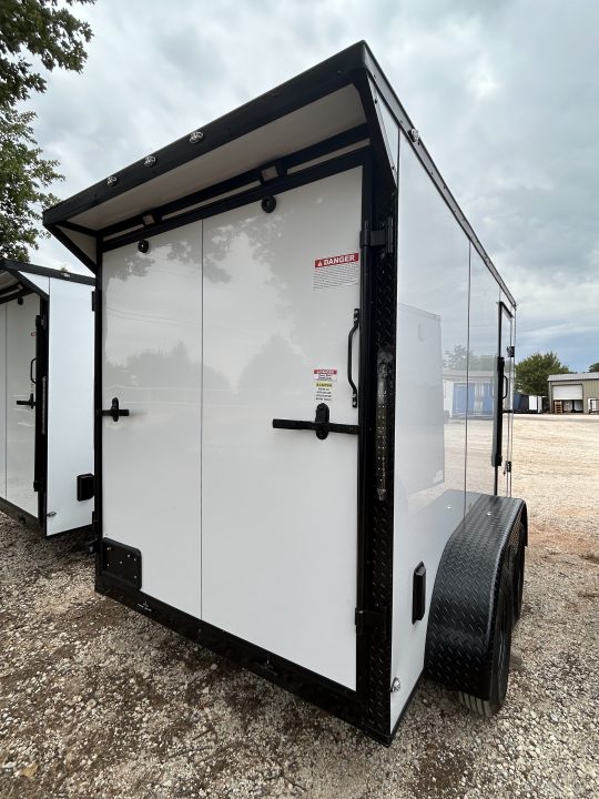 New 2026 Family Trailer 6x12 Tandem Axles Cargo / Enclosed Trailer- Screwless Exterior- Blackout Pkg- Rear Spoiler