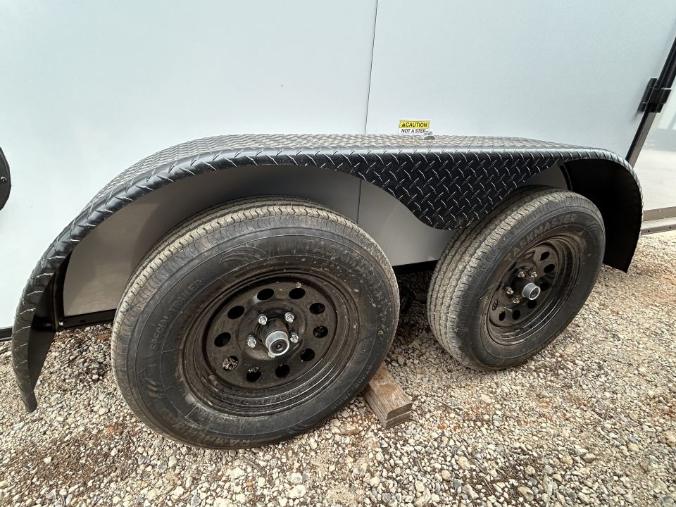 New 2026 Family Trailer 6x12 Tandem Axles Cargo / Enclosed Trailer- Screwless Exterior- Blackout Pkg- Rear Spoiler