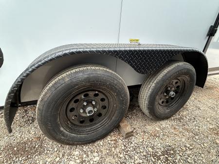 New 2026 Family Trailer 6x12 Tandem Axles Cargo / Enclosed Trailer- Screwless Exterior- Blackout Pkg- Rear Spoiler