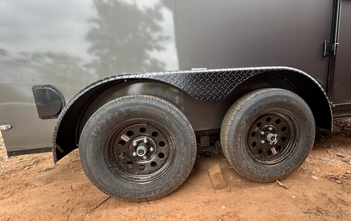 New 2026 Family Trailer 6x12 Tandem Axles Cargo / Enclosed Trailer- Screwless Exterior- Blackout Pkg- Rear Spoiler