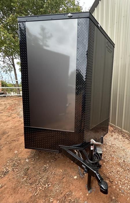 New 2026 Family Trailer 6x12 Tandem Axles Cargo / Enclosed Trailer- Screwless Exterior- Blackout Pkg- Rear Spoiler