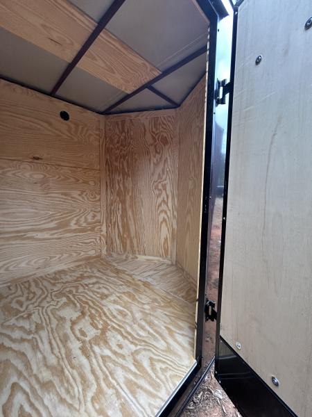 New 2026 Family Trailer 6x12 Tandem Axles Cargo / Enclosed Trailer- Screwless Exterior- Blackout Pkg- Rear Spoiler