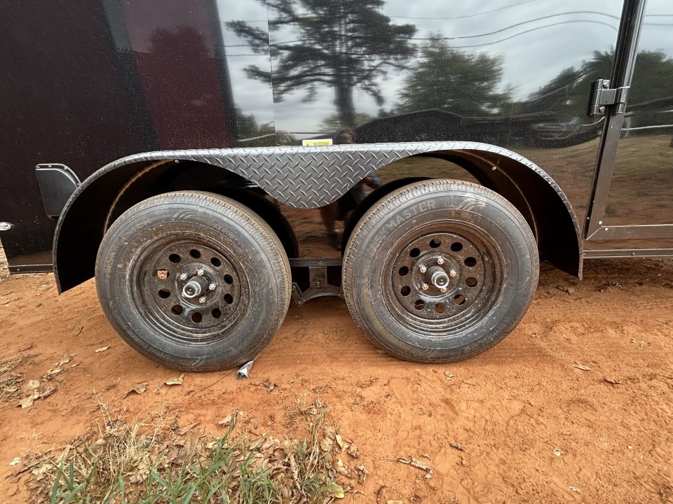 New 2026 Family Trailer 6x12 Tandem Axles Cargo / Enclosed Trailer- Screwless Exterior- Blackout Pkg- Rear Spoiler