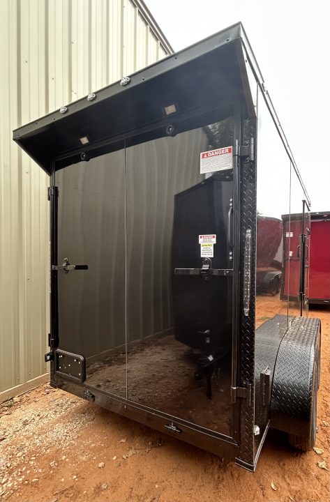 New 2026 Family Trailer 6x12 Tandem Axles Cargo / Enclosed Trailer- Screwless Exterior- Blackout Pkg- Rear Spoiler