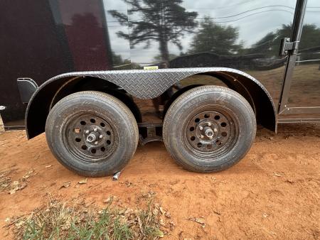 New 2026 Family Trailer 6x12 Tandem Axles Cargo / Enclosed Trailer- Screwless Exterior- Blackout Pkg- Rear Spoiler