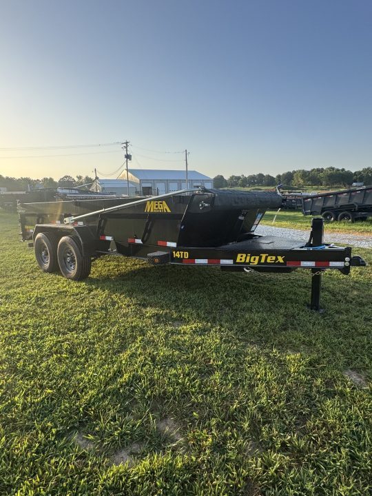 New 2027 Big Tex Trailers 14TD 83x16 Telescopic Dump Trailer W/2' Sides WITH HYDRO JACK WITH SPRING ARM TARP / SOLAR /14 PLY TIRES Dump Trailer