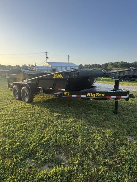 New 2027 Big Tex Trailers 14TD 83x16 Telescopic Dump Trailer W/2' Sides WITH HYDRO JACK WITH SPRING ARM TARP / SOLAR /14 PLY TIRES Dump Trailer