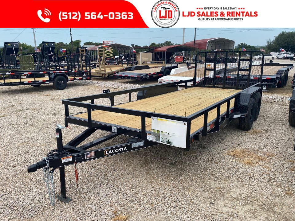 New 2027 Lacosta - 4' Gate - 83" x 16' Utility Trailer