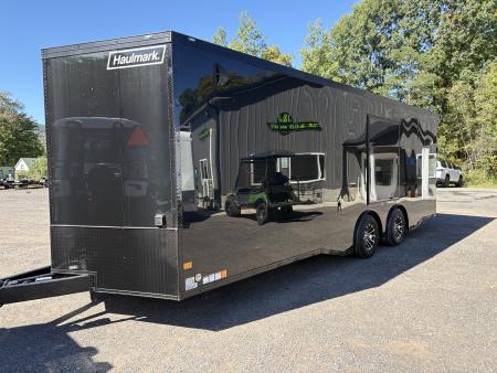 New 2027 Haulmark HEAT 8.5x24 10K 7' Interior Car / Racing Trailer with Torsion Spread Axle, Escape Door and Blackout package
