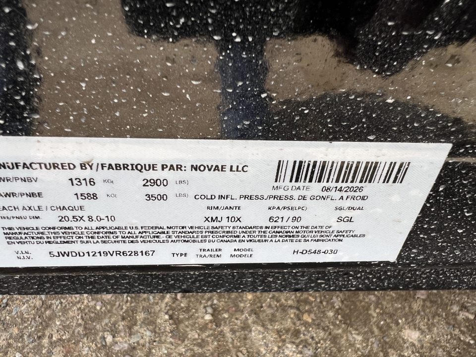 New 2027 H&H Trailers 8' Homeowner / UTV Dump Trailer