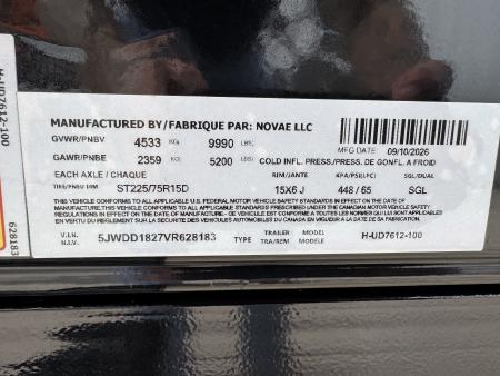 New 2027 H&H Trailers UD7612-10 Dump Trailer