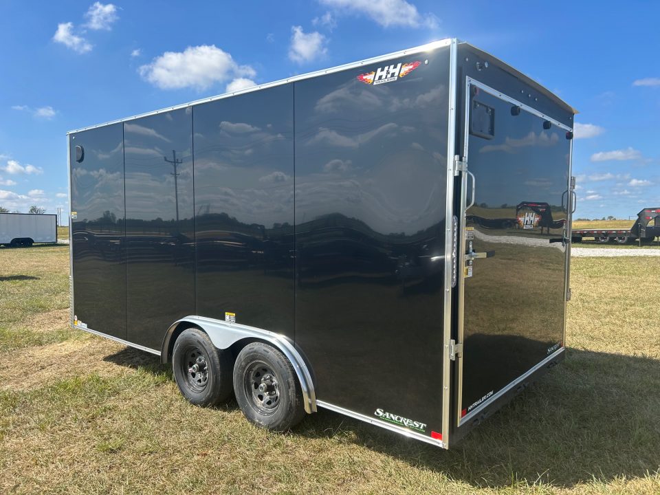 New 2027 H&H 8x16 Tandem 10K Cargo w/ 7' Interior Height, .080 Exterior, & Ramp Door