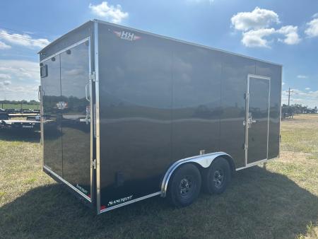 New 2027 H&H 8x16 Tandem 10K Cargo w/ 7' Interior Height, .080 Exterior, & Ramp Door