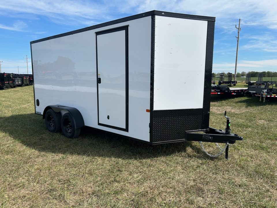 New 2027 Rock Solid 7x16 Tandem 7K Cargo w/ Ramp Door, 7' Interior Height & .080 Exterior