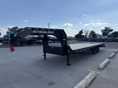 New 2027 PJ Trailers 25' x 102" 7000LB Axles Flatbed Trailer