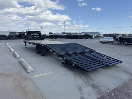 New 2027 PJ Trailers 25' x 102" 7000LB Axles Flatbed Trailer